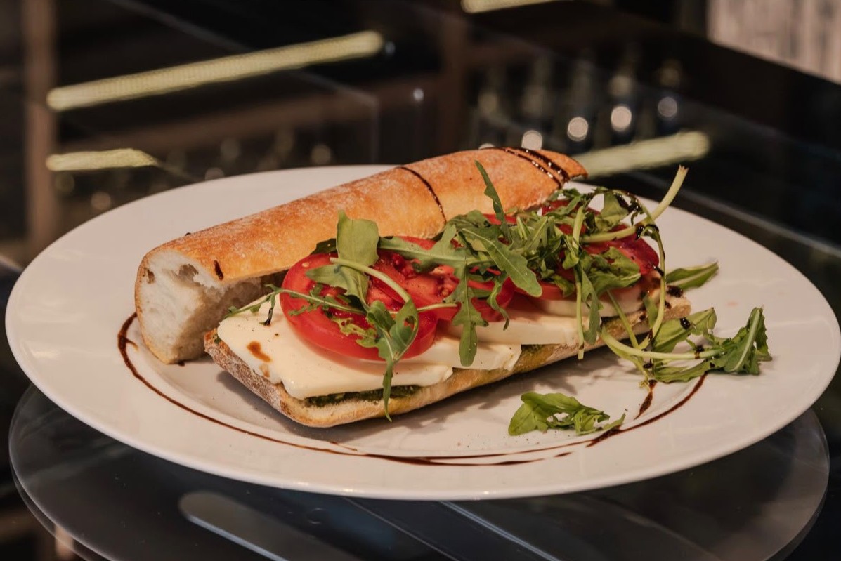 Ciabatta with mozzarella